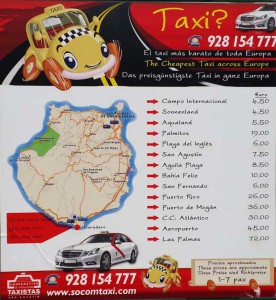 Gran-Canaria-Taxi-prijzen