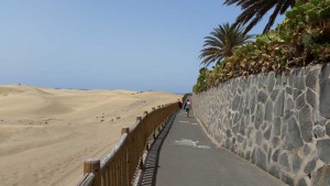 Dünen von Playa del Ingles in der Nähe von El Mirador