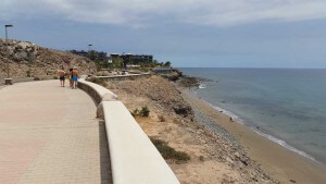 Meloneras along the promenade with sea view
